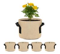 5-Pack Sacchi Coltura 1 Gallone per Frutta/Verdura [Cachi]