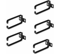 StarTech.com Ganci a D 1U per la gestione verticale dei cavi, Cable Manager per server/armadi rack 19", anello passacavo 5 Pz