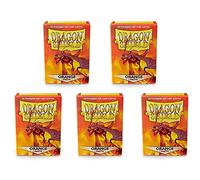 5 Packs Dragon Shield Matte Orange Standard Size 100 ct Card Sleeves Value Bundle!