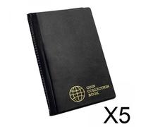 5 Pagine per La Raccolta di Monete, 60 Scomparti, Album Organizer per Monete,