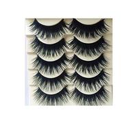 5 paia blu + nero lungo spessore croce ciglia finte trucco estensione ciglia occhi creativo e utileDurability