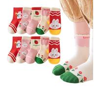 5 Paia Calze bambino, Calze bambina, Calzini stitch bambina, Calzini Calze in Cotone, Adatto per bambine dai 3 ai 5 anni, Calzini Bambino Bambina