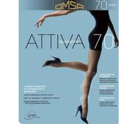 5 paia Collant riposante a compressione graduata donna Omsa attiva 70 den nero