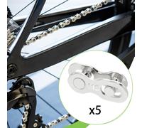 5 paia di accessori per maglie della catena della bicicletta, connettore