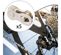 5 paia di accessori per maglie della catena della bicicletta, connettore