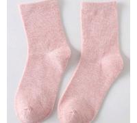 5 paia di calze termiche color pastello, semplici e calde, calze a tubo medio per l autunno e l inverno, calze e collant da donna Tagli Unica,5 paia da mescolare e abbinare/taglia 36-39,5 paia da mesc