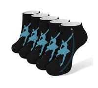 5 paia di calzini corti casual a taglio basso per pole dance