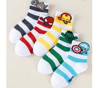 5 paia di calzini per bambini a tema supereroi degli Avengers, morbidi e delicati sulla pelle, adatti per tutto l'anno, per uso quotidiano, scuola, sport, rientro a scuola, Pasqua, Festa dei bambini e
