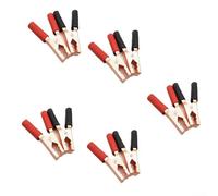 5 paia di clip per batteria da 200 A, morsetti in lega placcata in rame, 140 mm, molla resistente per caricabatterie auto e apparecchiature elettriche, confezione da 10