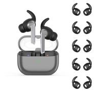 5 paia di copriauricolari compatibili con Galaxy Buds 3 Pro, in silicone antiscivolo per auricolari (nero)