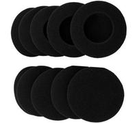 5 paia di cuscinetti auricolari di ricambio in schiuma neri da 60 mm, compatibili con Logitech per cuffie H600 H330 H340 cuscinetti auricolari di ricambio realizzati in morbida spugna confortevole,