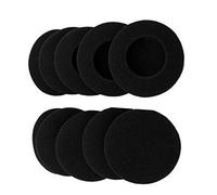 5 paia di cuscinetti di ricambio in schiuma da 60 mm per cuffie H600 H330 H340/Aiwa HP-CN5/Labtec 502, colore nero