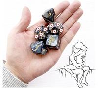 ̣ σ 5 Paia Di Dadi Neri, Giochi Di Alcolici Per Feste Di Amici, Giocattoli Divertenti, Accessori Di Gioco Divertenti, Regali Per Uomini Donne