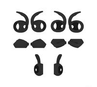5 paia di ganci in silicone per Samsung Galaxy Buds 4 / 4pro, chiusure auricolari in morbido silicone, impugnature sportive, alette stabili per auricolari in-ear e canale uditivo (nero)