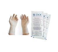 5 paia di guanti chirurgici in lattice naturale, sterile, non talcato per pelli sensibili taglia 6,5