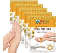 5 paia di guanti idratanti, maschere per mani esfolianti, cura delle mani morbida, per mani secche e screpolate (miele latte)