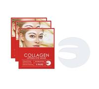 5 paia di maschere per gli occhi, al collagene, per occhi gonfi e occhiaie, complesso peptidico e vitamina C, collagene ravvivano il sollevamento sotto gli occhi, per pelli sensibili (3 confezioni)