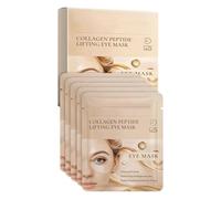5 paia di maschere per gli occhi, cerotti al collagene per occhi gonfi e occhiaie, complesso peptidico e vitamina C, cerotti per il lifting sotto gli occhi per pelli sensibili (1 confezione)