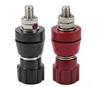 5 paia di morsetti ad alta corrente M5 40A Binding Post per generatori e camper - Terminali in ottone rosso nero IF-107