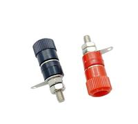 5 paia di prese a banana da 4 mm placcate in nichel, dado a banana, connettore jack a banana rosso e nero da 4 mm, terminale a banana femmina(5 Red 5 Black)