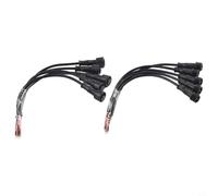 5 paia impermeabili 2 pin connettori IP65 0 3mm maschio e femmina 22AWG cavo nero per un collegamento affidabile