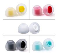 [5 paia] KBEAR07 Suggerimenti di ricambio per auricolari wireless, punte in silicone brevettate per bloccare il rumore ambientale, adattamento e comfort(5 colori, 5 taglie S, M, M, M, M +, L)