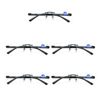 5 Paio da Uomo Rettangolare Blu Luce Blocco Occhiali da Lettura Molla Cerniera