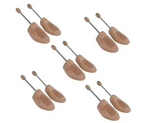 5 Paio Legno Molla a Spirale Allargascarpe Tgl 42/43 Vero Legno Nuovo Uomo/Donna