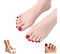 5 Pair Instant Pedicure Sheer Toe Tights,High Sheer Five Finger Socks with Nail Art,Thin Toe Separated Socks with Nail Polish (2 pairs)