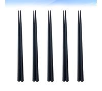 5 Pairs Chinese Food Utensils for and Japanese Cuisine Bacchette Riutilizzabili