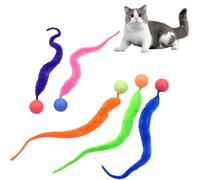 5 Palline Oscillanti per Gatti, Palla a Coda Lunga Palla Rimbalzante per Gatti, Palla Rimbalzante Divertente,Giocattoli per Gatti con Code Rimbalzanti,Perfetta per Gatti di Tutte le Età