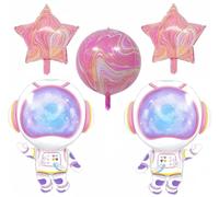 5 palloncini da astronauta, astronauta e 4D Planet Balloons for Universe Space Galaxy Planet Space Travel Theme Birthday Party Decor