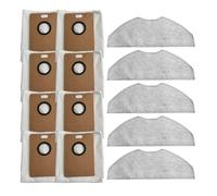 5 Panni For Mocio Con 8 Sacchetti Antipolvere, RVA301 RVA202 Compatibili Con Gli Accessori For Aspirapolvere Tapo RV30 MAX Plus / RV20 MAX Plus