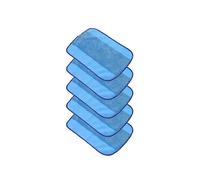 5 panni in microfibra Pro-Clean per il lavaggio dei pavimenti del robot lavapavimenti Braava Irobot