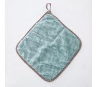 5 panni in velluto di corallo, spessi e assorbenti su entrambi i lati, per una pulizia efficiente degli utensili da cucina (verde)