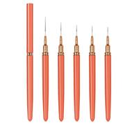 5 Papps Spazzole Artistiche Un Set Pennelli Per Fodera Sottile Super Fine I Disegni Pittura Polacco Gel Le Donne Un Kit Pennelli Nail Art