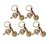 5 Parti Del Portachiavi Dell'Elemento Di Serpente, Portachiavi Di Personalità Creativa, Catena Chiave In Metallo, Catena Chiave Regalo, Catena Chiave Animale