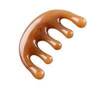 5-Paw Big Teeth Head Acupoint Green 5-Denti Meridian Tool Testa rotonda Pettine a denti grandi Pettine Ma Resina Mezza P3C7 Massaggio Shap Sangue