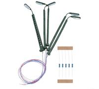 5 pc modello ferroviario reticolo albero LED luci per scala N con collegamento 3V