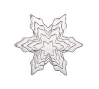 5 Pcs Biscotto Di Natale Taglia Fiocchi Neve Stampi Biscotti Tagliapasta