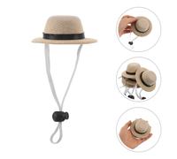 5 Pcs Cappello Da Pulcino Con Di Paglia Per Animali Domestici Cane Estivo Cani