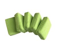 5 PCS Car Care Premium Applicatori in microfibra Spugne, Panni, Tampone in microfibra for lucidatura a mano e dettagli(5PCS Green)