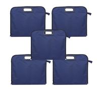 5 Pcs Cartella in Tessuto Oxford Borsa Per Documenti Da Viaggio Con Cerniera