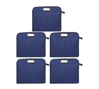 5 Pcs Cartella in Tessuto Oxford Borsa Portadocumenti Portatile Con Cerniera