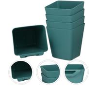 5 Pcs Cestino Appendibile Porta Stoccaggio Dell'impianto Portaoggetti Parete