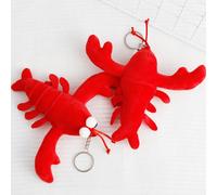 5 Pcs Ciondolo Gambero Portachiavi Novità Animali Imbalsamati Dell'oceano