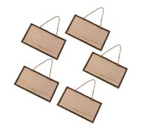 5 Pcs Ciondolo Piatto Porta in Legno Cartello Appeso Alla D'ingresso