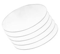 5 Pcs Clear Acrylic Circle Round Disc Thickness 1Mm, Diameter 160-200Mm Suitable for DIY Crafts And Home Decorations, 170mm(Diameter 200mm)
