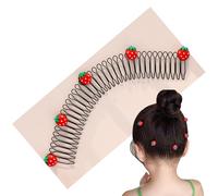 5 pcs clip per capelli clip per capelli invisibili estensibili 7.5 supporto largo a forma di rifinitura set di pettini carini estesi per le donne accessori per ragazze stawberry
