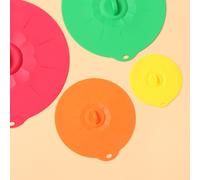 5 Pcs Copertura in Silicone Microonde Alimenti Nel Coperchio Del
